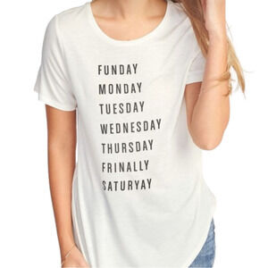 OLD Navy XXL Funday Weekday Tee